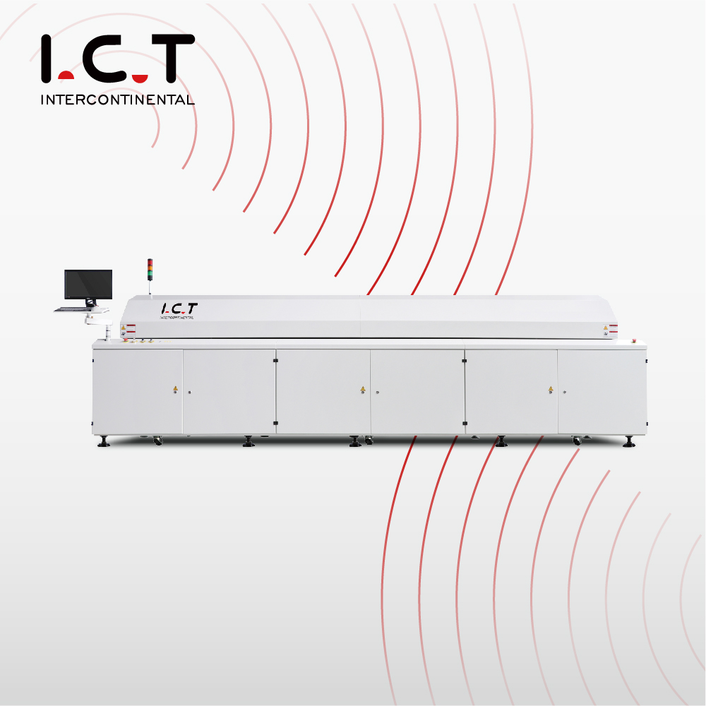 TIC |Forno di saldatura a riflusso SMT Riscaldamento PCB da 450 mm di larghezza